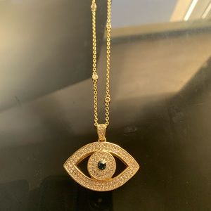 Je T'aime Crystal Eye Bracelet Gold